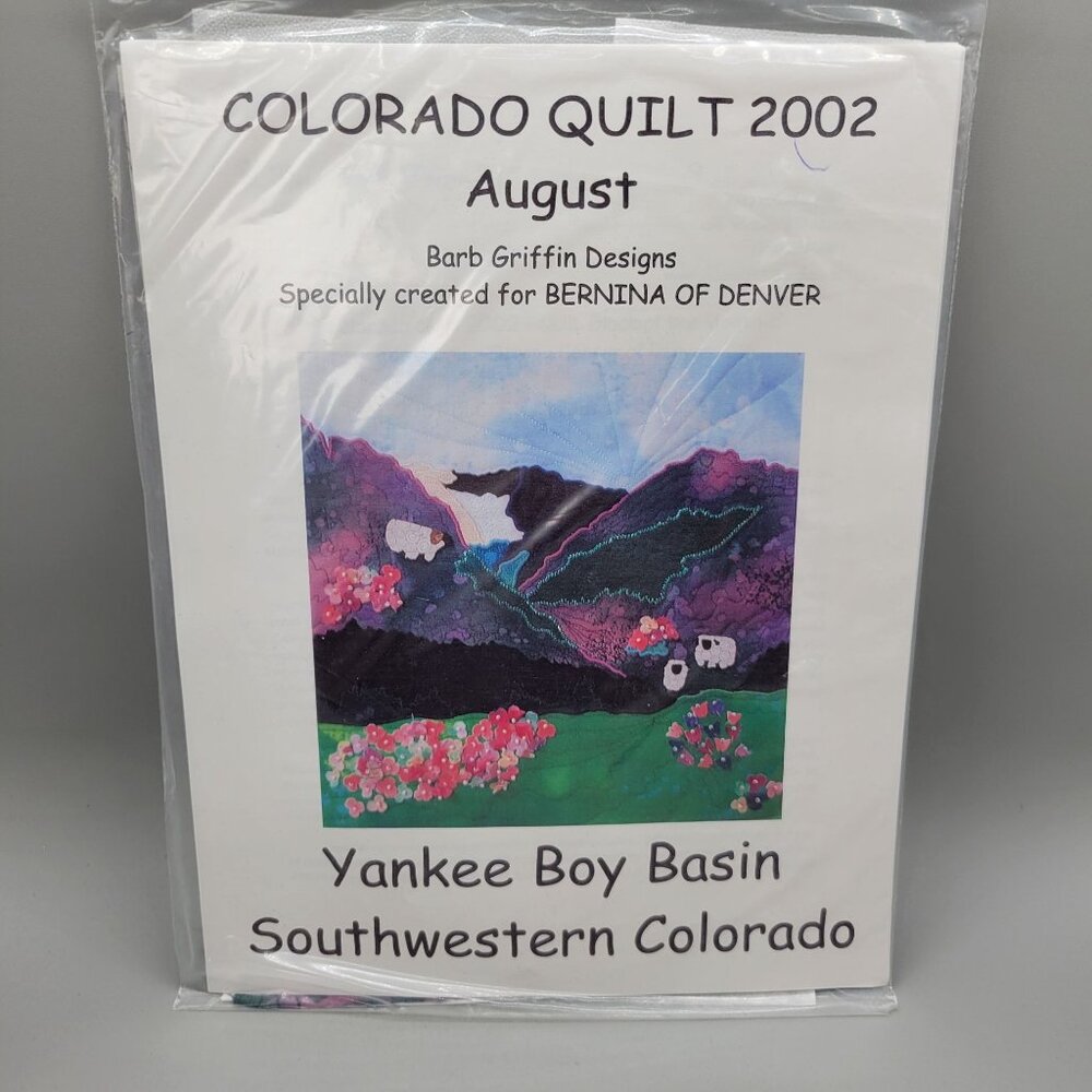 Colorado Quilt Block Pattern 2002 Yankee Boy Basin Bernina Of Denver